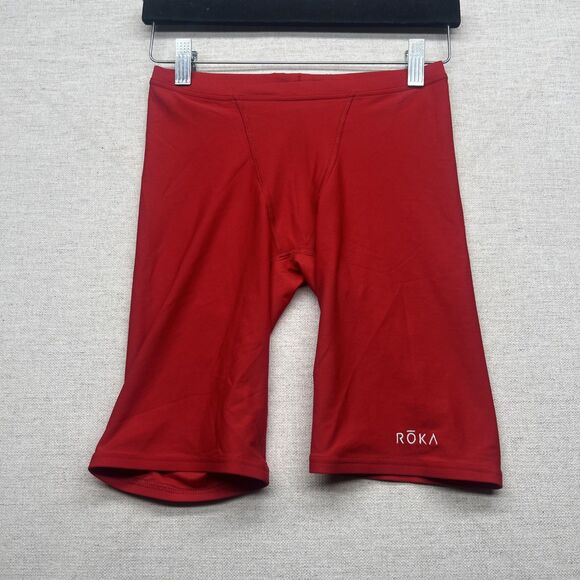 Roka Men’s Elite HD Jammer SWIM SHORTS Red Size Small 30 Biker Triathlon - Picture 1 of 8